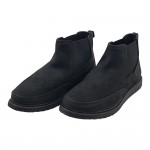 Мъжки Черни Боти Chelsea от Естествен Велур 10845 Hush Puppies 